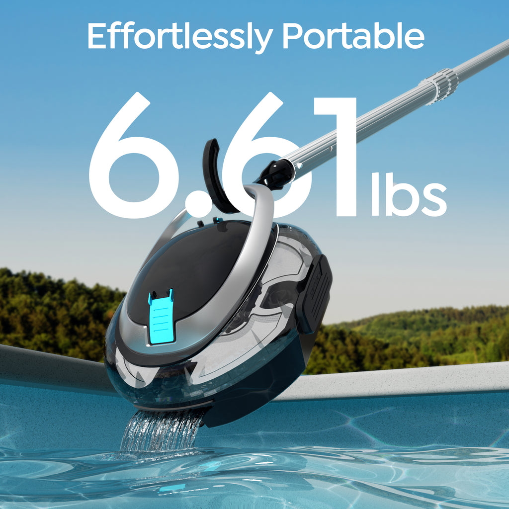 S2 Pool Vacuum Robot for Above Ground Pools, Cordless Operation, 90-Min Runtime, Coverage up to 766 sq ft, Efficient Cleaning Performance, Self-Parking and Easy Maintenance