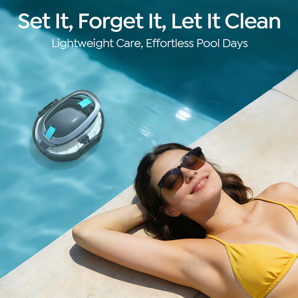 S2 Pool Vacuum Robot for Above Ground Pools, Cordless Operation, 90-Min Runtime, Coverage up to 766 sq ft, Efficient Cleaning Performance, Self-Parking and Easy Maintenance