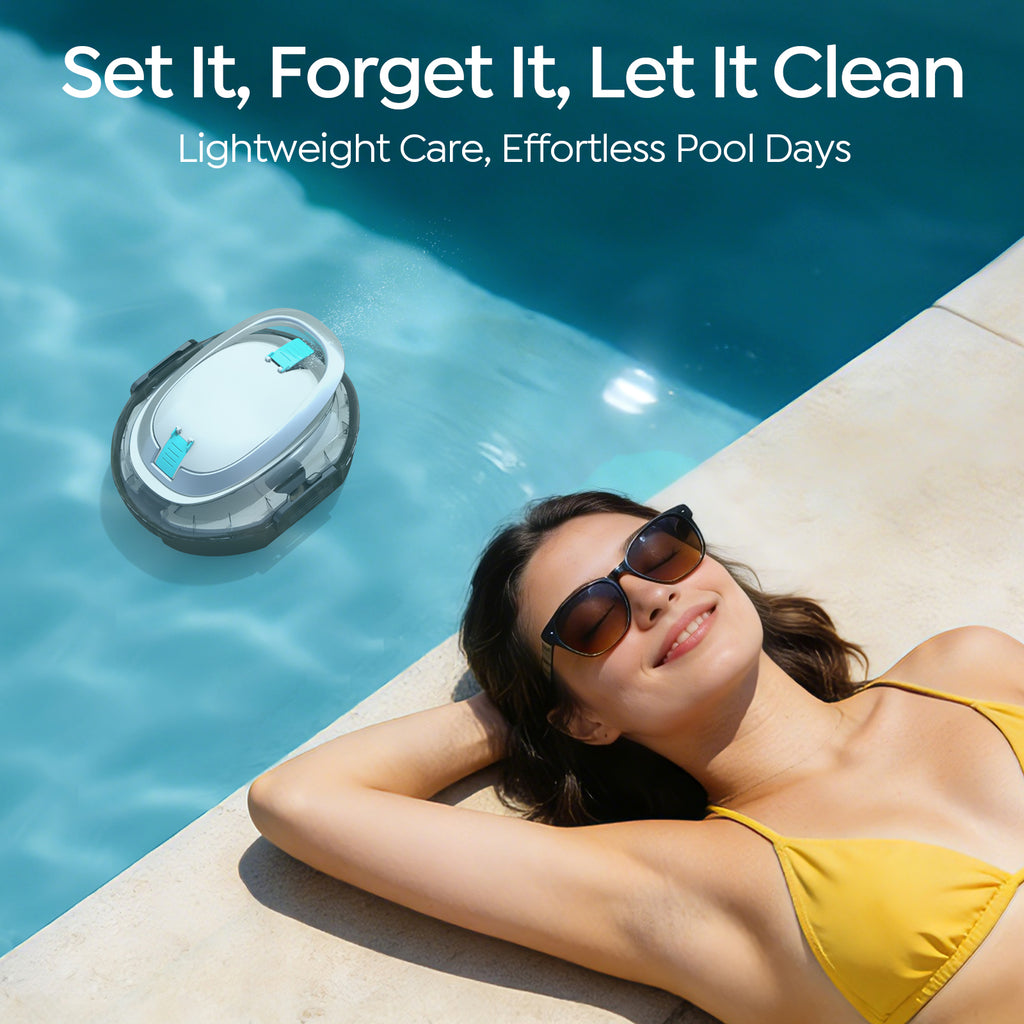 S2 Automatic Pool Cleaning Robot for Above-Ground Pools, 90 Minutes Runtime, Hassle-Free Operation with Self-Docking, Simple Maintenance Design