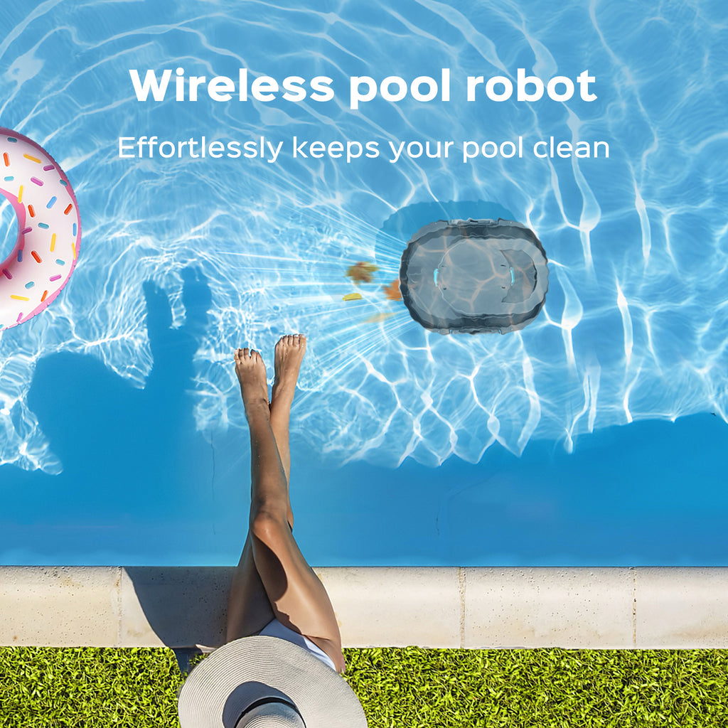 S1 Pro Robotic Pool Vacuum, Cordless Pool Cleaner, 130‑Min Runtime, Dual‑Layer Filter Basket, Auto‑Parking, Automatic Floor‑Only Cleaning for In‑Ground & Above‑Ground Pools
